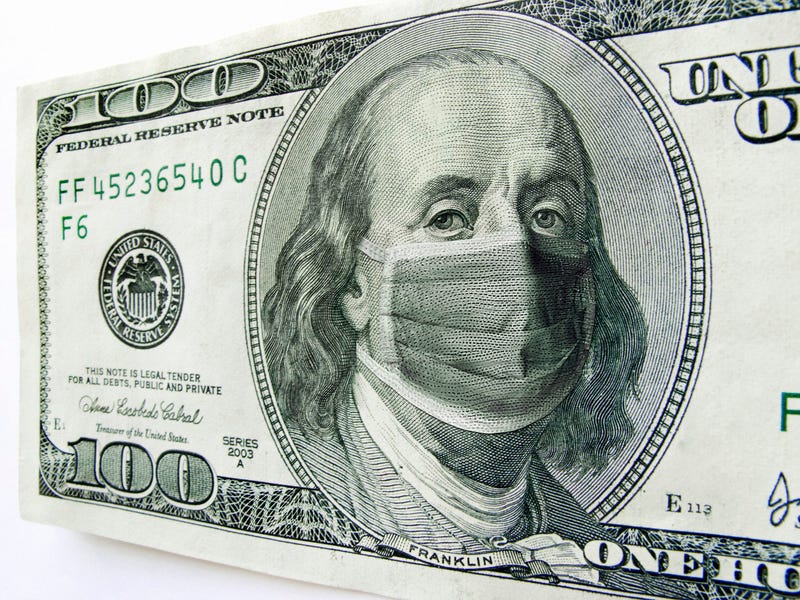 Coronavirus COVID 19 Dollar