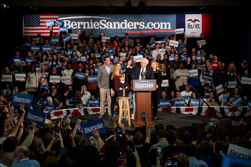 Bernie Sanders at a Campaign Rally