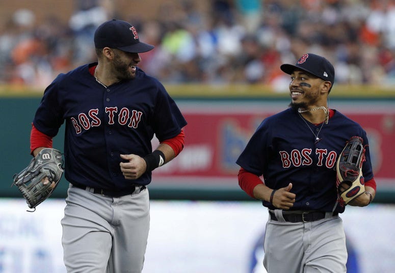 J.D. Martinez and Mookie Betts