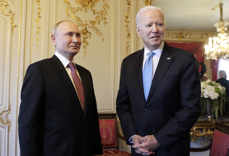 Russia's President Vladimir Putin and US President Joe Biden