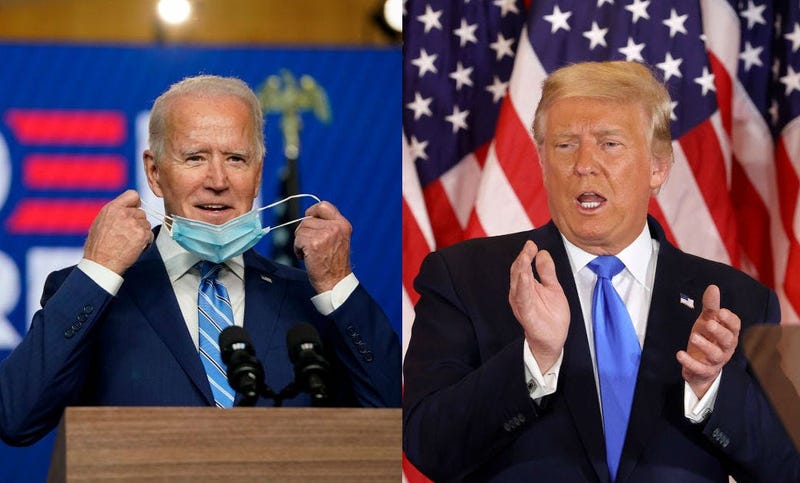 Joe Biden and President Donald Trump speak post election