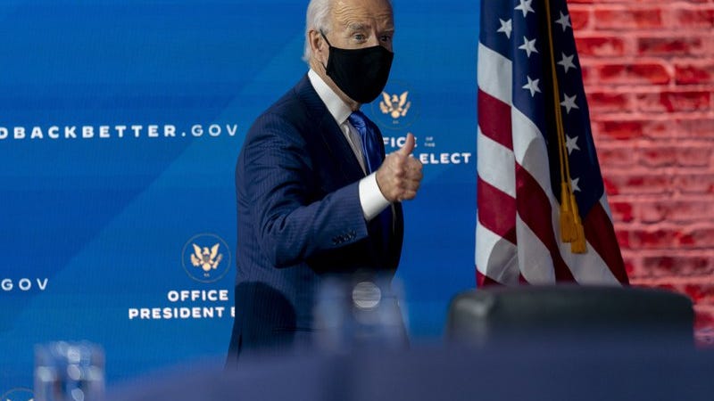 Among first acts, Biden to call for 100 days of mask-wearing
