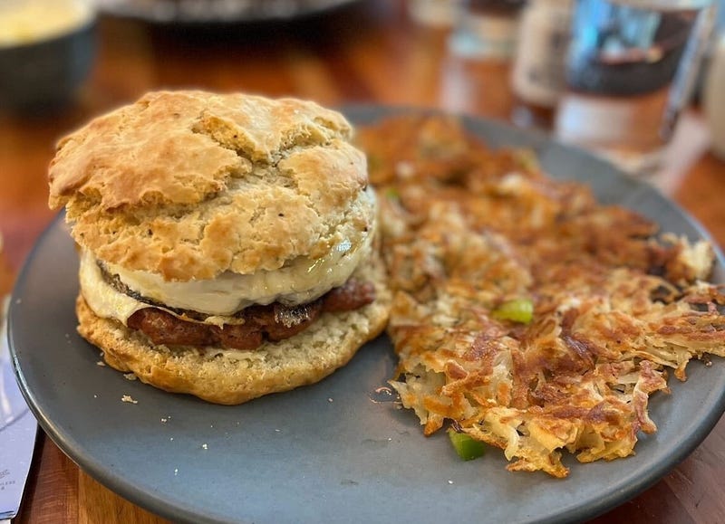Breakfast sandwich at Big Jones