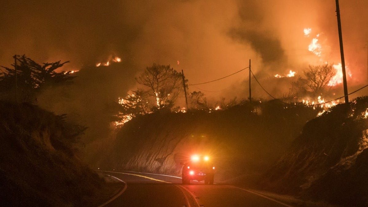 Big Sur's Colorado Fire caused by 'pile burning operation' says CAL FIRE
