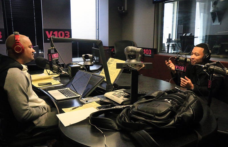 Big Tigger interviews John Legend at V-103 in Atlanta