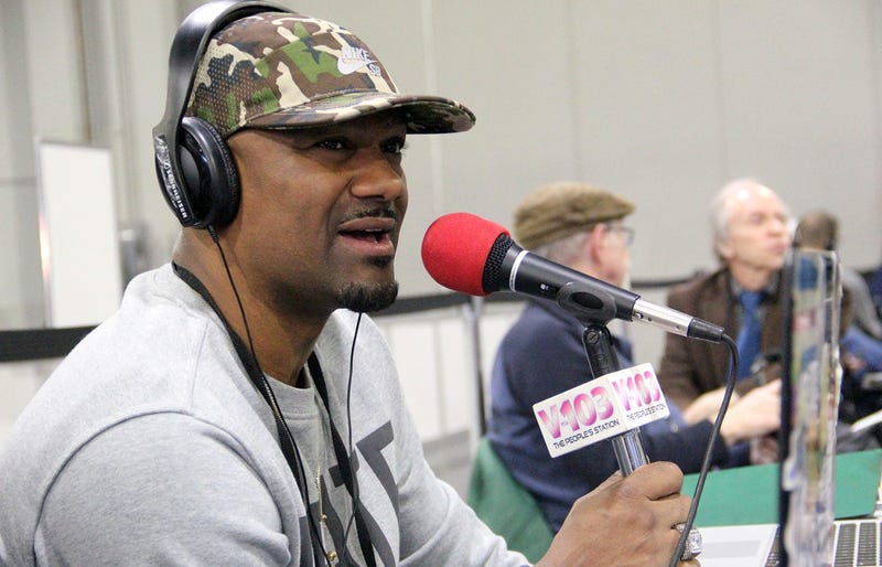 Big Tigger during the Super Bowl Experience