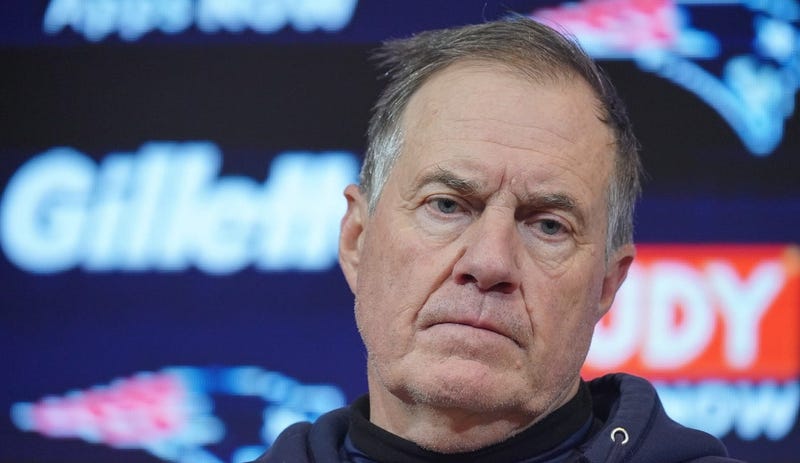 Patriots coach Bill Belichick on the sidelines during Super Bowl LIII on Feb. 3, 2019, at Mercedes-Benz Stadium in Atlanta.