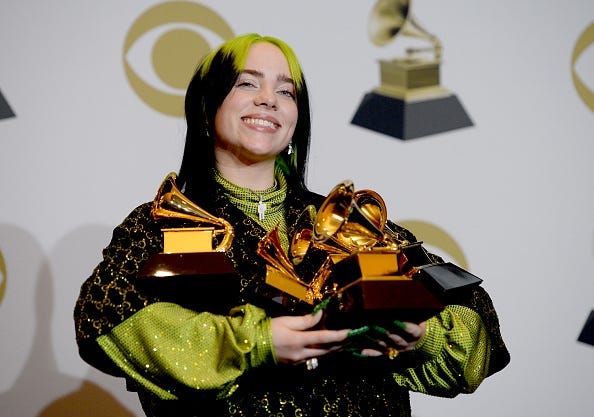 Billie Eilish, Grammys, Winner, Artist 