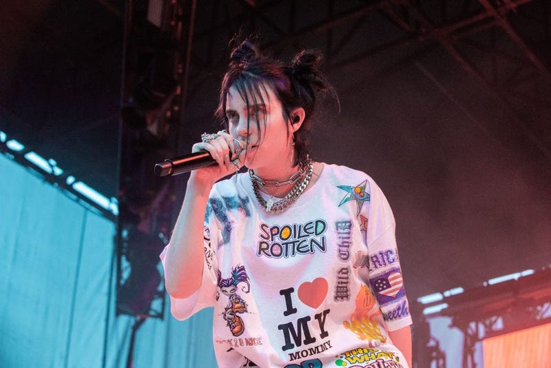 Billie Eilish on stage in Washington
