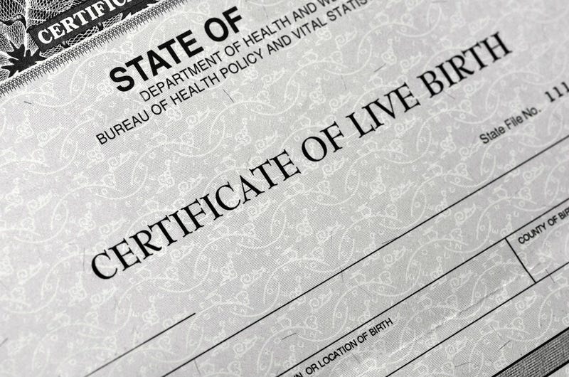 birth certificate