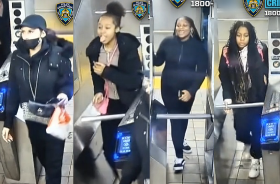 Four teen girls wanted for attacking a woman, 71, in an attempted robbery at a Downtown Brooklyn subway station on New year's Day.