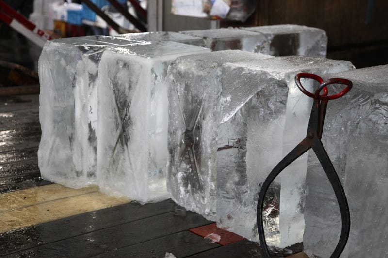 blocks of ice