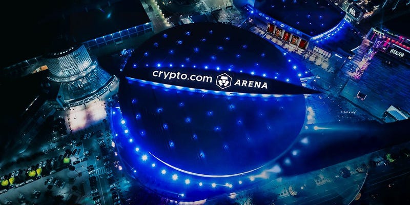 3D rendering of the new Crypto.com Arena in downtown Los Angeles.