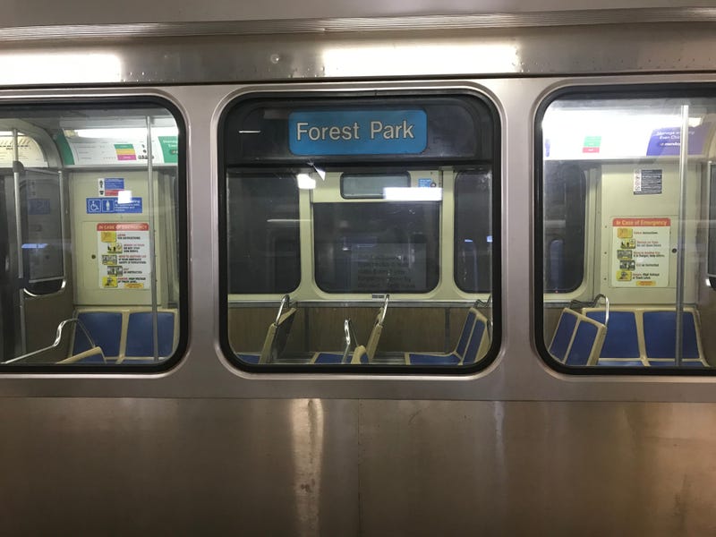 Blue line Forest Park