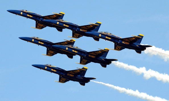 Blue Angels, Chicago, Flyover, Salute, Healthcare Workers, First Responders