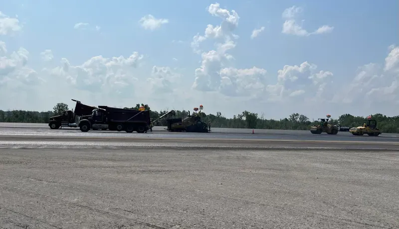 Renovations continue along the runway at Buffalo Niagara International Airport. The NFTA says all signs are pointing to an on-time finish early next month. 