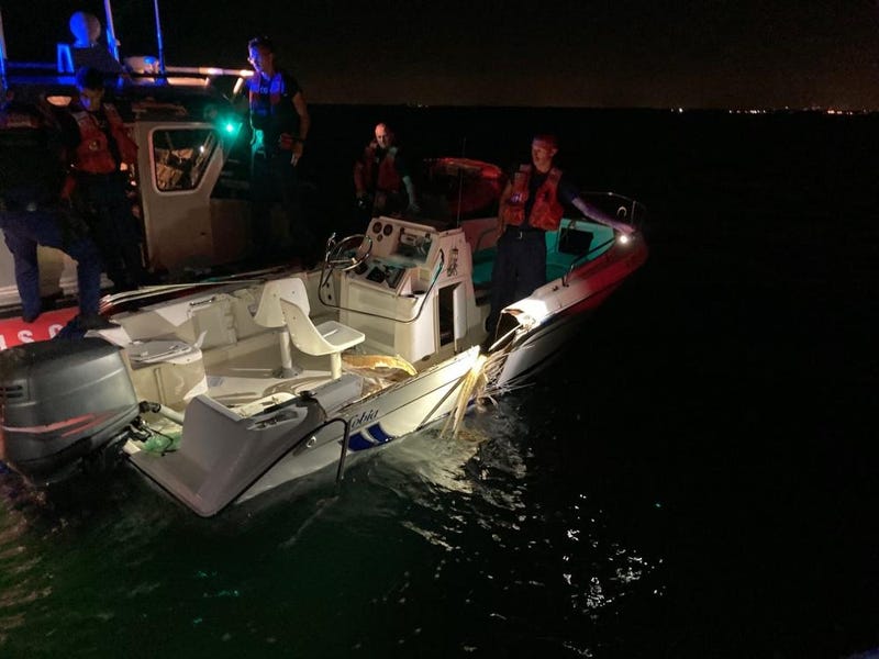 boat collision near Key Biscayne