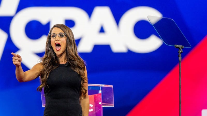 U.S. Rep. Lauren Boebert (R-CO) speaks at the Conservative Political Action Conference (CPAC) at the Hilton Anatole on August 06, 2022 in Dallas, Texas. 