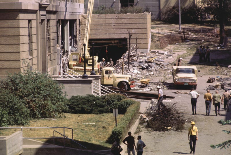 bombing aftermath photo from 1970