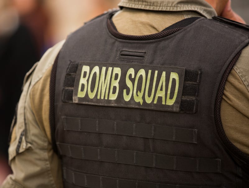 bomb squad member with vest