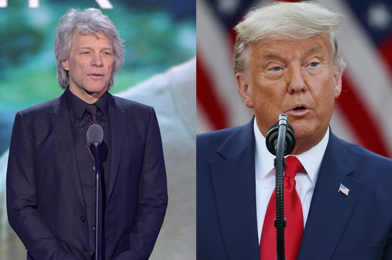 Jon Bon Jovi and Donald Trump