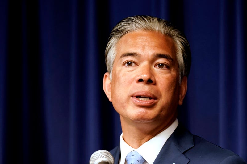 California Attorney General Rob Bonta talks at a news conference in Sacramento, Calif., June 28, 2022. California has settled a lawsuit against one of the world's largest cosmetics retailers that it accused of selling customer information without proper notice in violation of the state's landmark consumer privacy law, Bonta said Wednesday, Aug. 24, 2022.