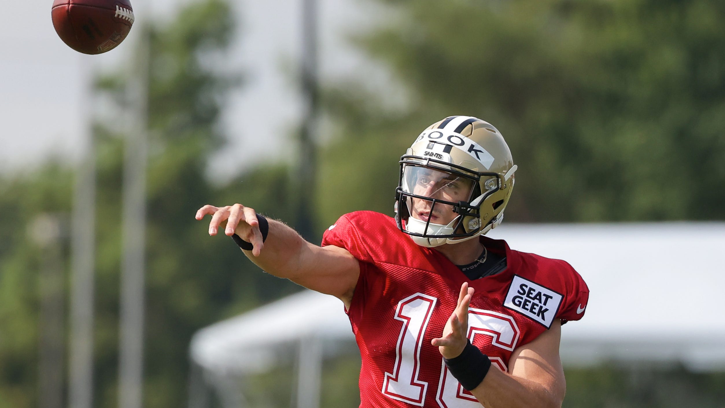 Saints rookie QB Ian Book thrives on accuracy built from watching Drew Brees