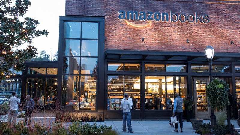 The newly-opened Amazon Books store is pictured on November 4, 2015 in Seattle, Washington. 