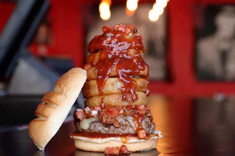 A massive burger from the Boston Burger Company