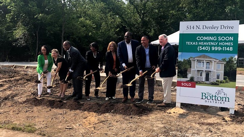 Developer breaks ground on homes in Dallas' "Bottom District"
