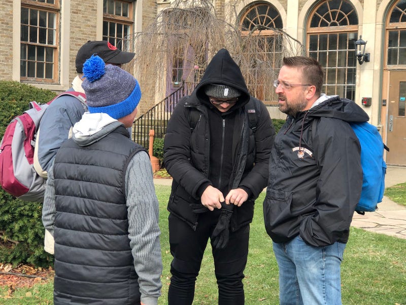 Pastor Eric Johns and his family embarks to Downtown Buffalo to live with homeless for next week. November 25, 2019 (WBEN Photo/Mike Baggerman)