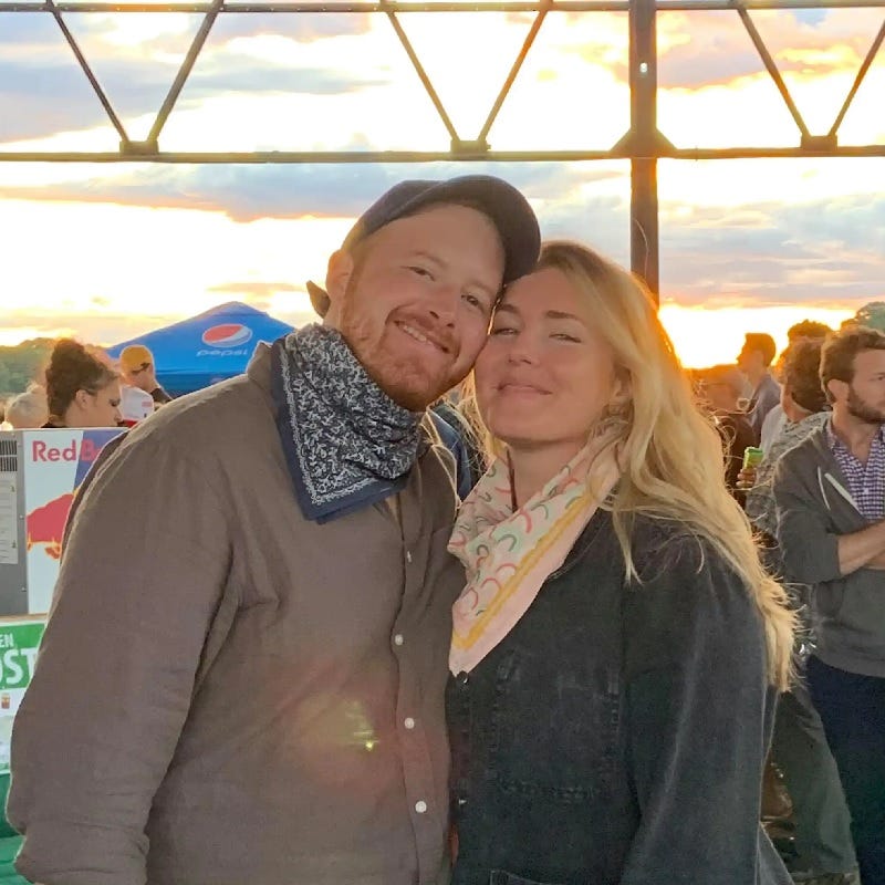 Brady and his wife Else