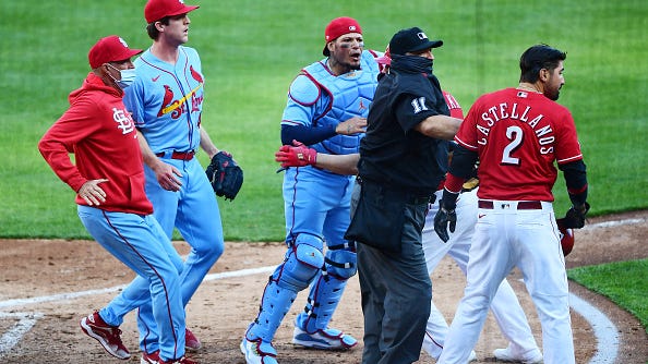Suspension upheld against Reds player in benches-clearing incident vs Cardinals
