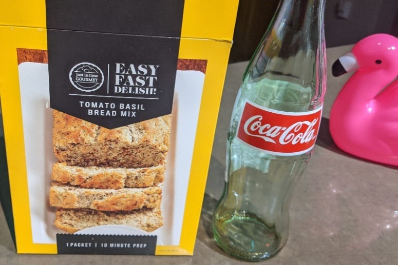 Bread Mix and Coca Cola Pizza Crust