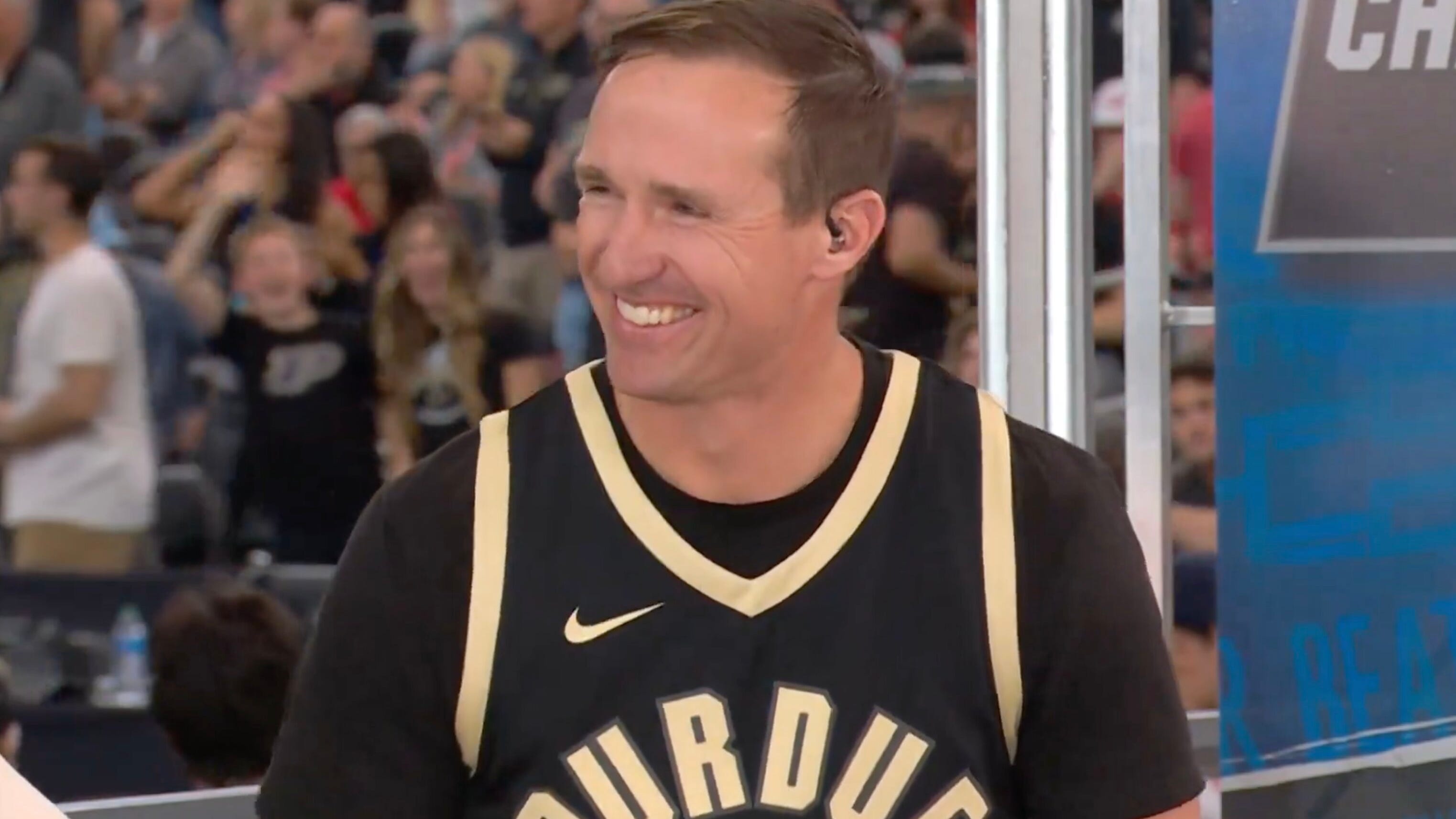 Look: Saints legend Drew Brees on hand to support Purdue at NCAA Championship game