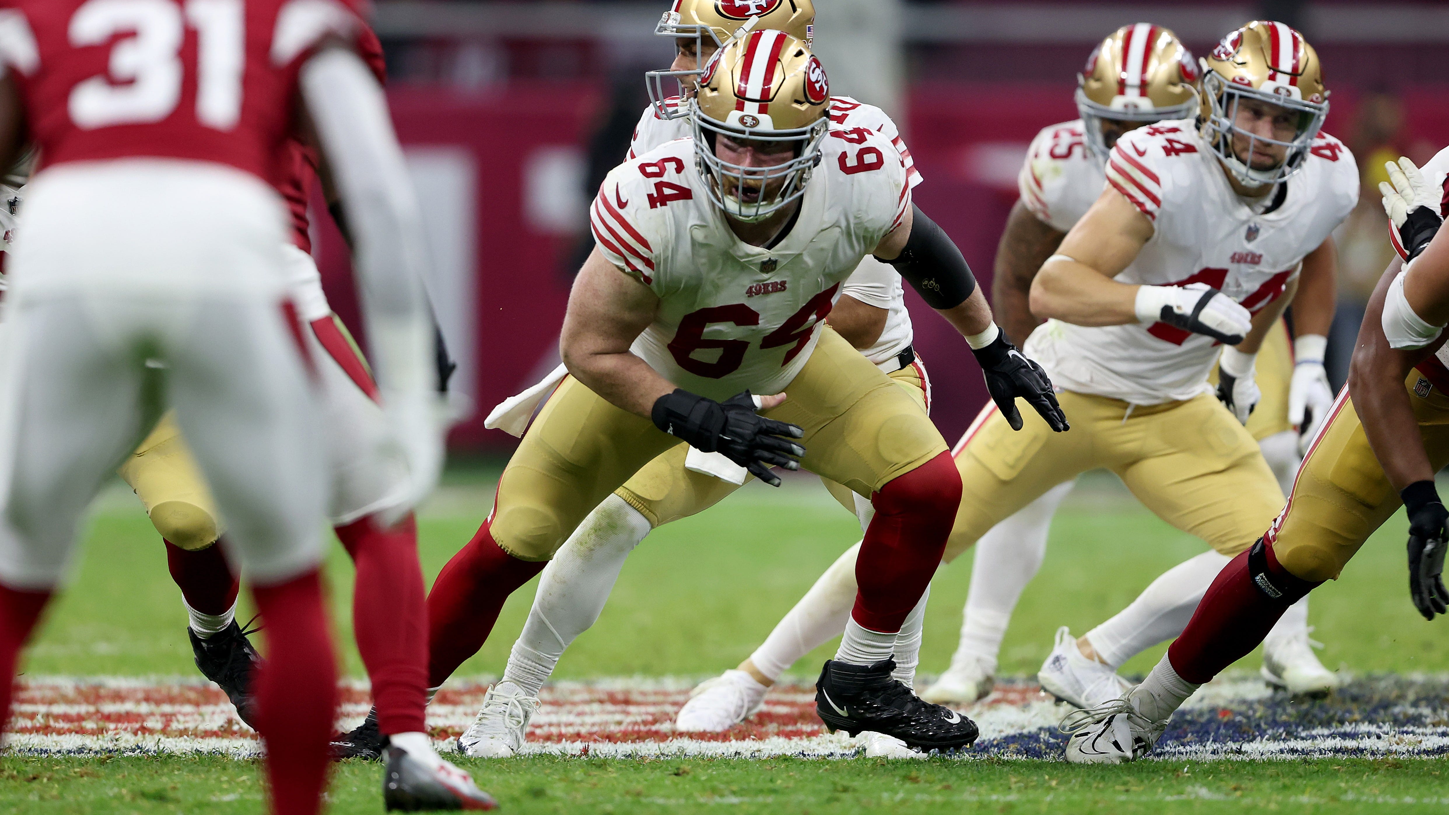 Report: 49ers re-sign veteran C Jake Brendel to four-year deal