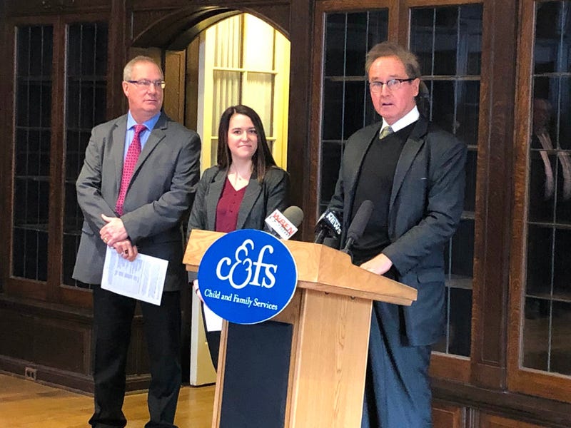 Congressman Brian Higgins announces more than $12 million to combat homelessness in WNY. January 22, 2020 (WBEN Photo/Mike Baggerman)