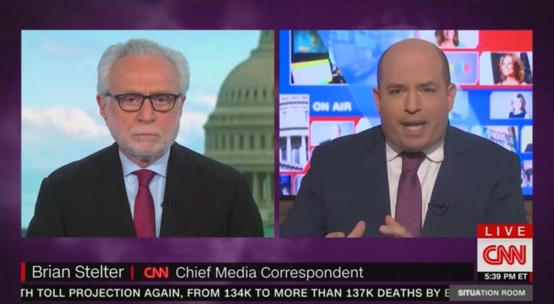 Brian Stelter and Wolf Blitzer