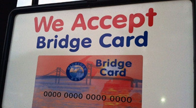 bridge card in Michigan