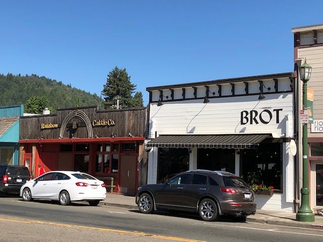 Businesses along Main Street in Guerneville