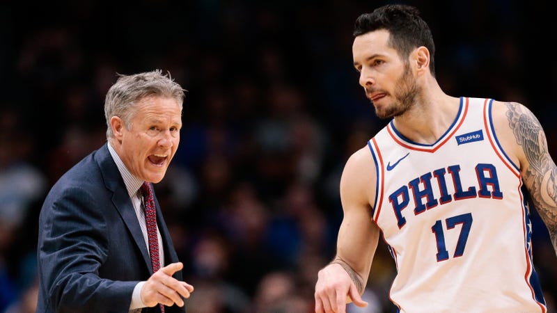 JJ Redick and Brett Brown