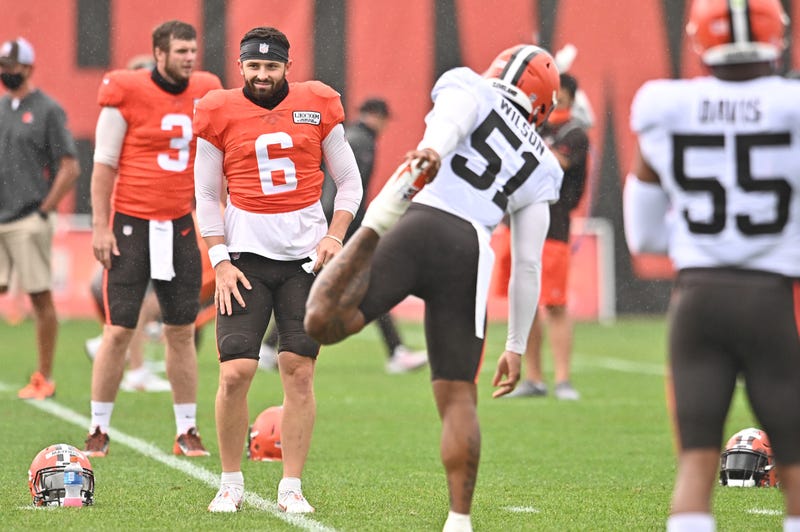Mack Wilson stretching