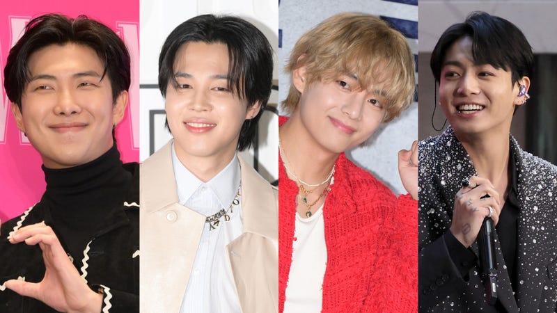 RM, Jimin, V and Jungkook of BTS