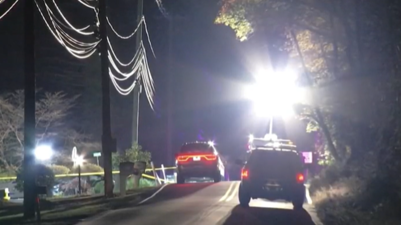 Bucks County police shooting scene