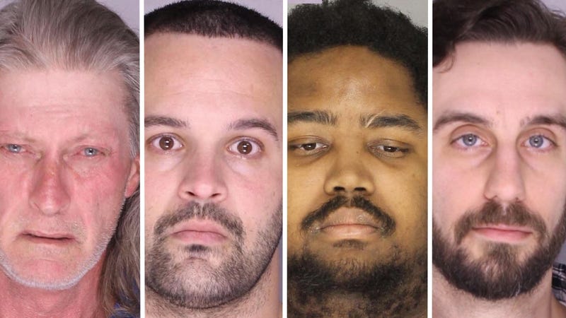 George Shetzline, Ian Evans, Terrel Roane and Mathew Wolff are among the 17 men convicted in 2025 of crimes against children in Bucks County.