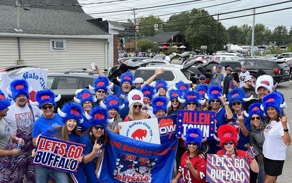 Club members gather to party before each Bills home game.