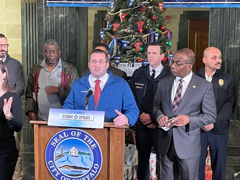 Buffalo Mayor Byron Brown issues a State of Emergency in advance of the blizzard warning to be issued Friday morning through Sunday morning. 