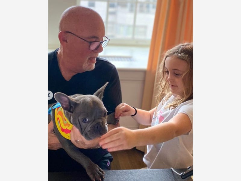 Billy Joel and his family have adopted Bucky, a new rescue dog. 