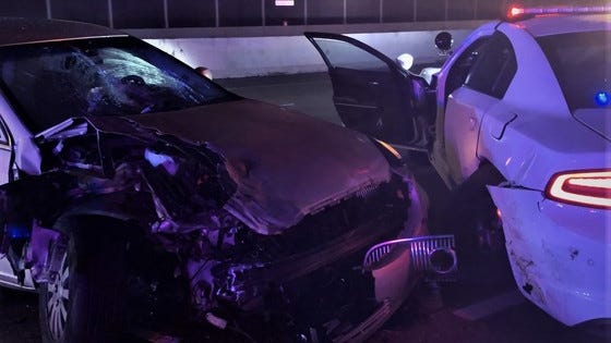 Indiana State trooper struck while investigating crash; 3rd hit in past few weeks