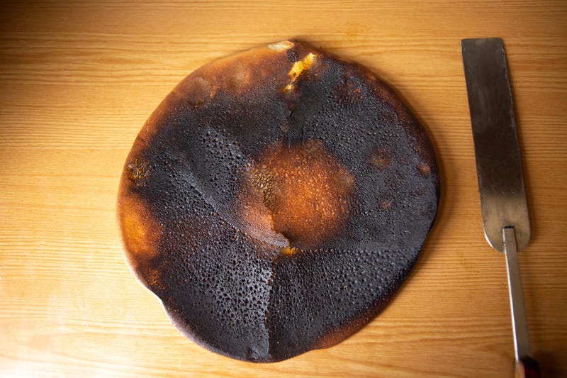 burnt pancake